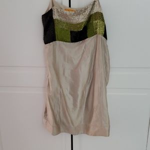 Strapless sequined dress- size M